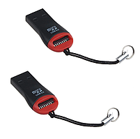 Кард-рідер Micro SD – USB. Міні кардрідер адаптер, зчитувач флеш-карток TF Card Y72XC