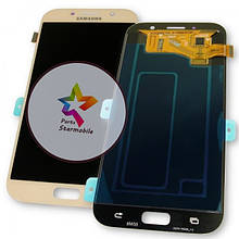 Дисплей Samsung A720F Galaxy A7 2017 + сенсор золотий TFT