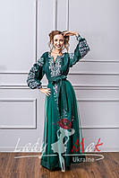 Женское вышитое платье в украинском стиле LADY-MAK "Виола"