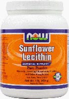 Подсолнечный лецитин в порошке Now Foods Sunflower Lecithin Pure Powder 454 gram