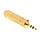 Перехідник адаптер аудіо 6.3 мм Jack Female - 3.5 мм Jack Male Gold 6,3 mm на 3,5 mm SD54Q, фото 3