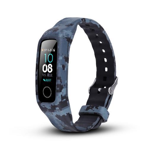 Силіконовий кольоровий ремінець на фітнес трекер Honor Band 4 і Band 5. Захисний сірий