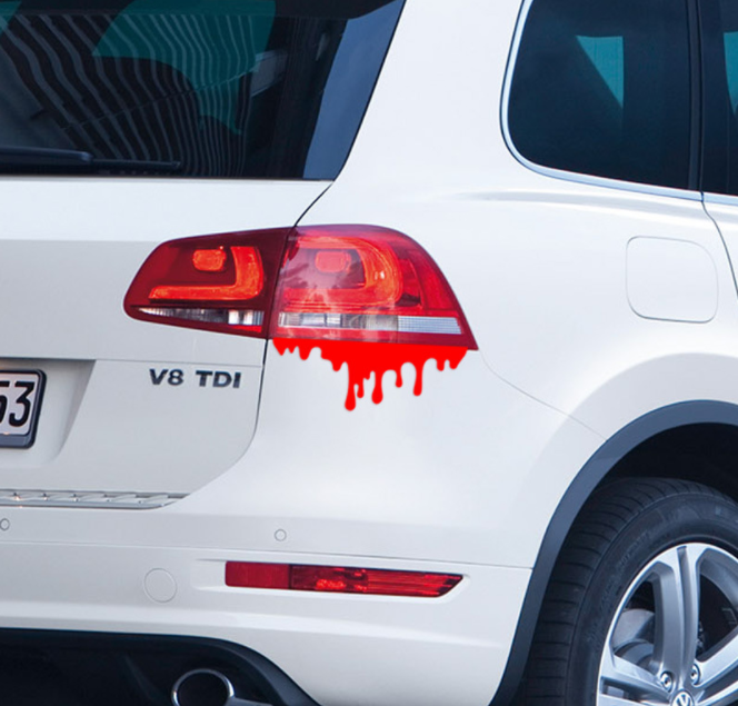 Наклейка на фари автомобіля Кров, фото 1