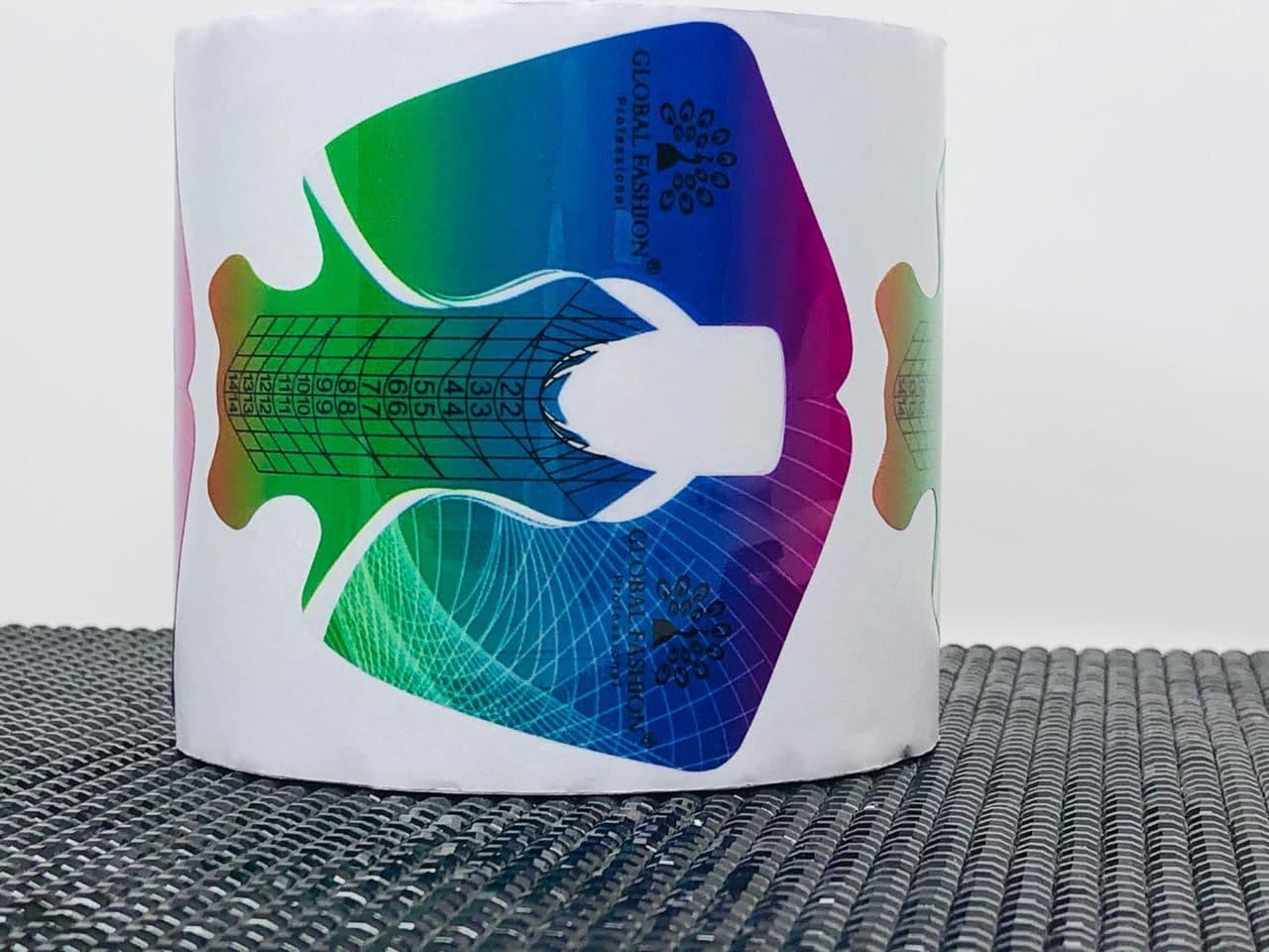 Форма для нарощування нігтів райдужна