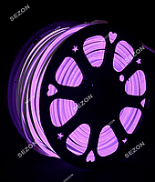 Гірлянда вулична гнучкий неон 50м, 2-х стор., жовтий, білий теплий, фіолетовий (+5 реле просто св.) sz