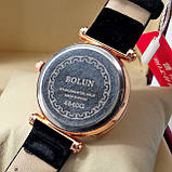 Жіночі кварцові наручні годинники Dior B198-2 срібного кольору рожевий циферблат з датою металевий браслет, фото 4