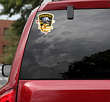 Світловідбивна наклейка для автомобіля риба білий фон 16,0 см * 15,0 см * 0,1 см, фото 3