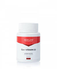 Кальцій з вітаміном Д3 / Ca+ vitamin D3, Нова Життя / New Life, 60 капсул