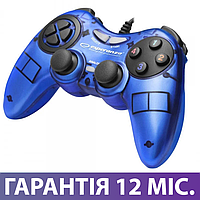 Джойстик для ПК Esperanza Fighter GX400, синій, USB, провідний геймпад для комп'ютера/ноутбука