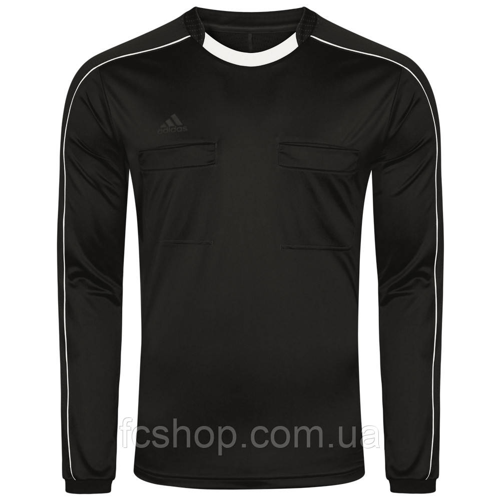Футболка арбітра з довгим рукавом Adidas Referee 16 Long Sleeve Jersey AJ5920, Чорний, Розмір (EU) — M