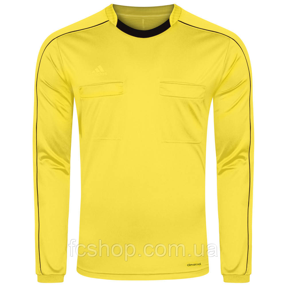 Футболка арбітра з довгим рукавом Adidas Referee 16 Long Sleeve Jersey AH9803, Жовтий, Розмір (EU) — S