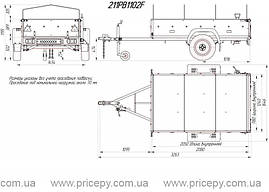 Причіп бортовий Кияшко 211PB1102F, фото 3