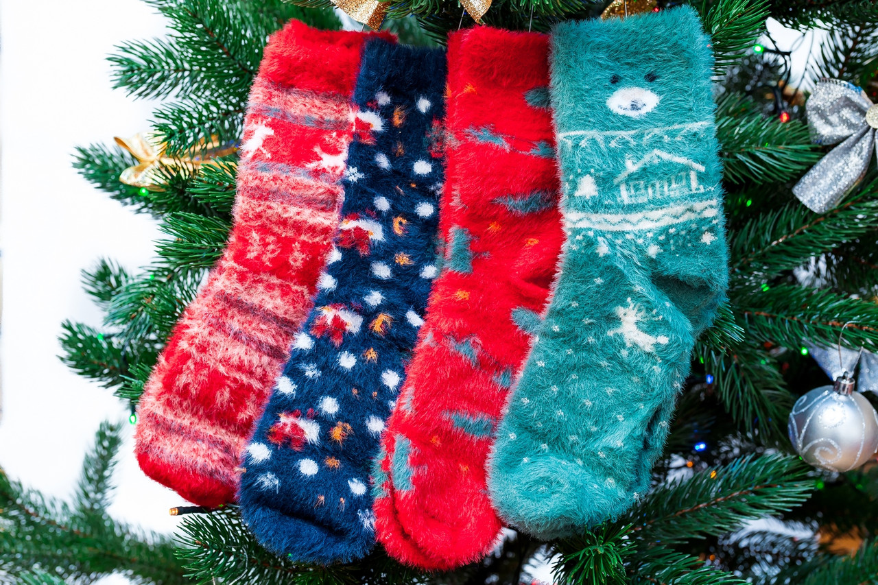 Шкарпетки новорічні подарунковій упаковці 36-41 розмір, Шугуан Happy New Year