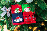 Шкарпетки новорічні подарунковій упаковці 36-41 розмір Шугуан Hello Merry Christmas, фото 3