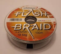 Шнур Climax FLASH BRAID Green 18,50 kg зелений * 100 м 0,25 мм