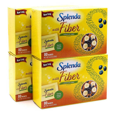 Цукрозамінник сукралоза splenda з клітковиною 136 г 80 packets, фото 2