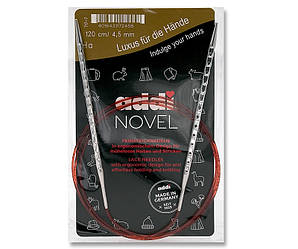 Addi novel  2 120см кругові ребристі спиці 717-7