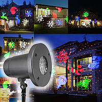 Лазерний вуличний проектор з підставкою Strahler Schneeflocke ZP2 святкові проекції різнокольорові картинки