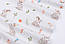 Ранфорс шириною 240 см "Зайчики" бежеві на білому фоні (№3139), фото 3