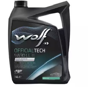Олива моторна WOLF 5W30 LLIII OFFICIALTECH 4 л, фото 1