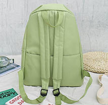 Оригінальний тканинний набір для школи з Ведмедиком 4в1 Рюкзак, сумка, косметичка, пенал, фото 5