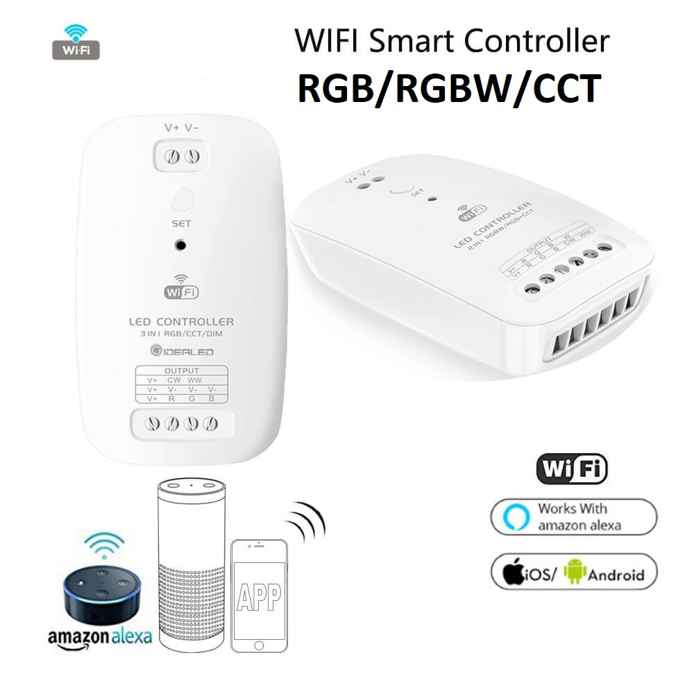 WI-Fi контроллер WF-A2 RGB/RGBW+CCT 2 IN 1 Smart контроллер для светодиодной ленты
