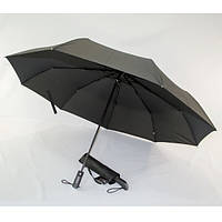 Зонт президентський автомат 9 спиць великий сімейний купол 125 см чоловічий складаний Чорний (31708)