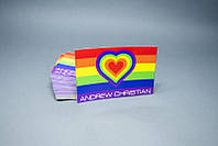 Стикер Pride Heart Rainbow Andrew Christian