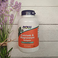 Now Foods Calcium & Magnesium 120 soft , кальций магний Д3 цинк нау