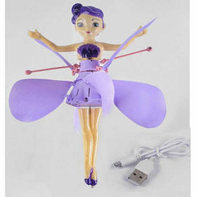 Літаюча Фея лялька іграшка дитяча з підсвічуванням TK Union Group на сенсорному управлінні Фіолетова (7985)