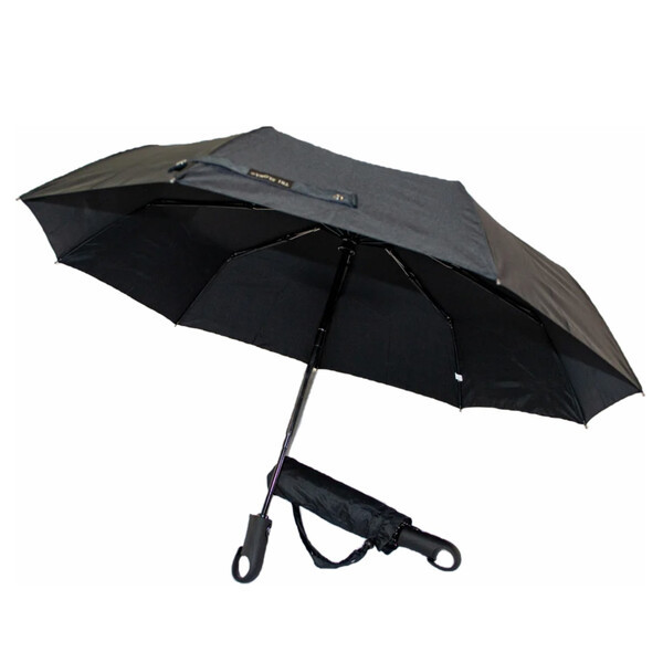 Парасоля Три слони 4301 автомат Чорний, фото 1