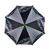 Дитяча парасолька з машинками для хлопчика від 6 років тростина напівавтомат Сірий (5478), фото 4