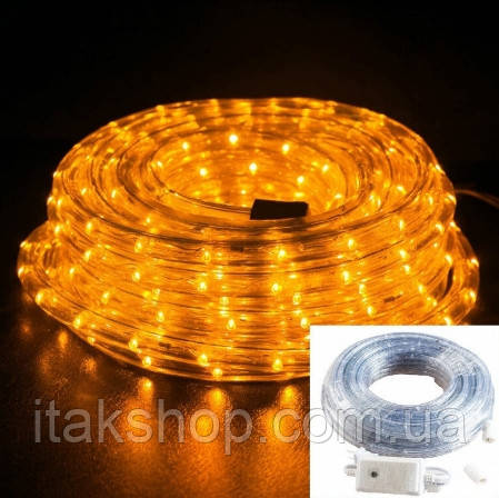 Світлодіодна LED стрічка 100м Дюралайт 220В Золотиста, фото 2