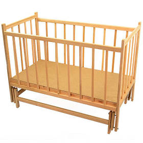 Дитяче ліжечко For Baby №7 дерев'яна маятник Вільха