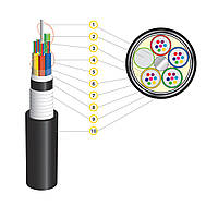 Волоконно-оптический кабель Южкабель ОБГПО-64А6 (4Х12+2Х8)-2,7