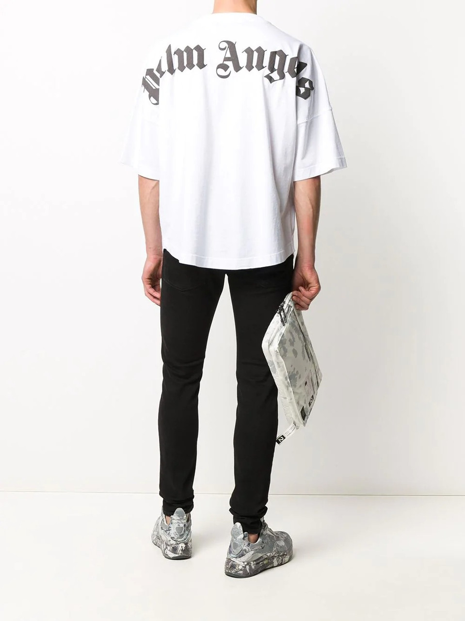 Футболка в стилі Palm Angels LOGO біла унісекс