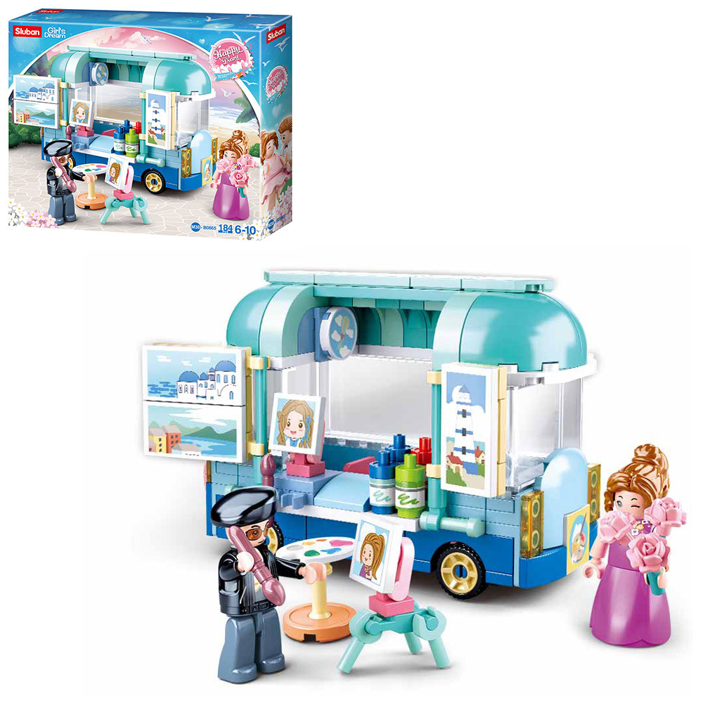 Конструктор "Happy Diary": Художня студія на колесах, 184 деталі SLUBAN M38-B0865, фото 1