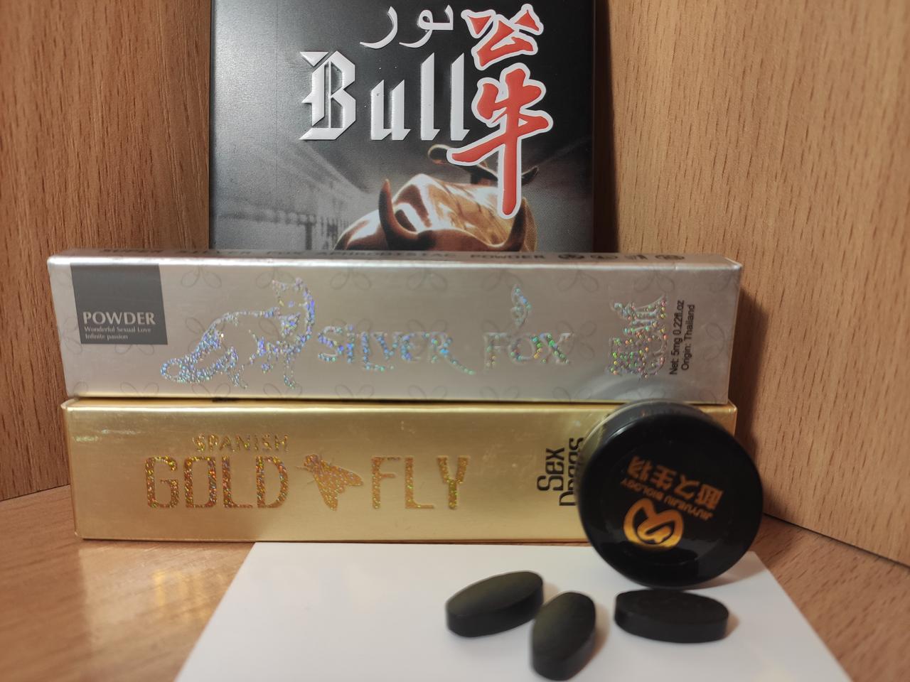 Збудливі засоби для двох Silver Fox, Gold Fly та Bull 3шт