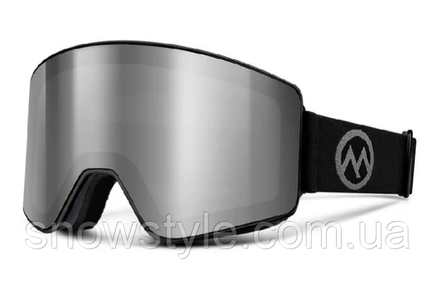 Гірськолижна маска Outdoor Master Meander Ski Goggles Gray Frame 2 Лінзи Gray S3 / Yellow S1 (Уцінка), фото 1
