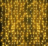 Гірлянда штора Водоспад 3х2 м 400 LED (прозорий шнур з перехідником) Золоте світло, фото 7