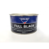 Черная шпатлевка Full Black (1,8 кг) с отвердителем, SOLID