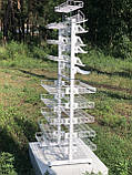Білий двосторонній розбірний стенд стелаж 30см Трансформер, фото 8