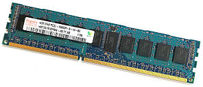 Серверна оперативна пам'ять Hynix DDR3L RDIMM 4Gb 1333MHz 10600R 2R8 CL9 (HMT351R7BFR8A-H9 T7 AB) Б/В