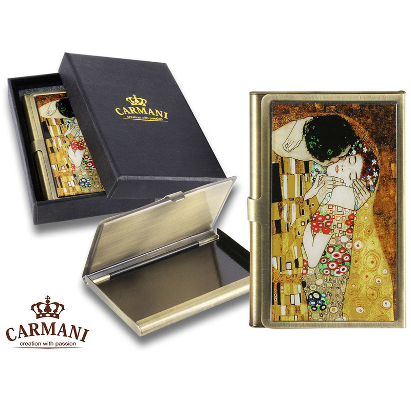 Візитниця Р. Клімт Поцілунок Carmani (013-3001)