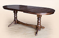 Стол обеденный деревянный раскладной Говерла Микс мебель темный орех