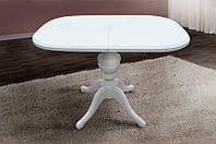 Стол обеденный деревянный раскладной Микс мебель Триумф белый