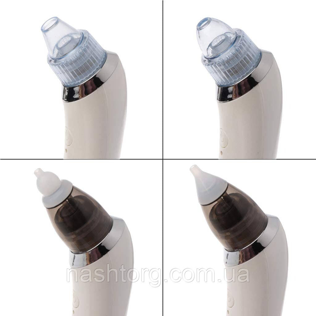 Аспиратор для носа Nasal Absorber, электрический соплеотсос для детей | Аспіратор для носа дитячий (NT) - фото 6 - id-p1309618081