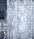 Світлодіодна гірлянда штора Водоспад 400 led 3х2м (прозорий шнур, з перехідником), фото 6