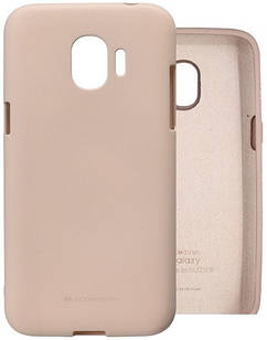 Накладка Silicone Cover для Samsung Galaxy J2 2018 J250 Pink Sand