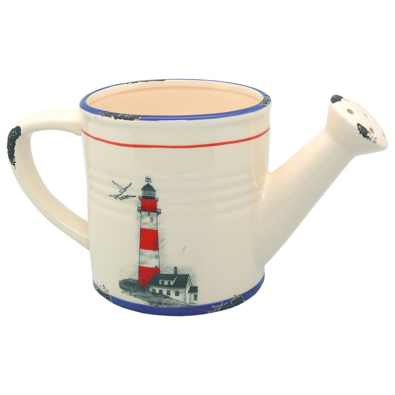 Морський сувенір лійка Маяк, керамічна, h-13 див., d-26/12 див. Sea Club (3906.V)